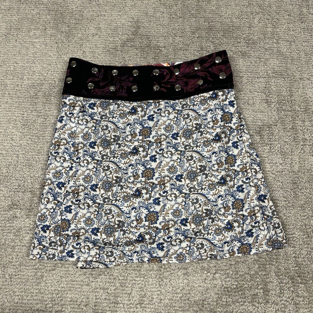 Zand Amsterdam Adjustable Reversible Wrap Skirt Snap Closure One Size Of A Kind